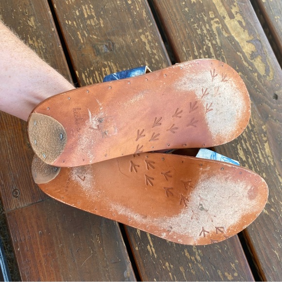 Beek crackle tie dye slip on sandals mineral natural - Picture 3 of 4